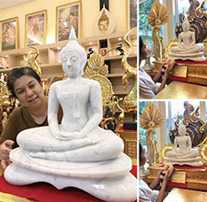 พระพุทธรูปสีขาว