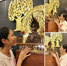 พระพุทธรูปปางนาคปรก-แร่เขาอึมครึม-หน้าตัก5นิ้ว-เช่าบูชา4500บาท