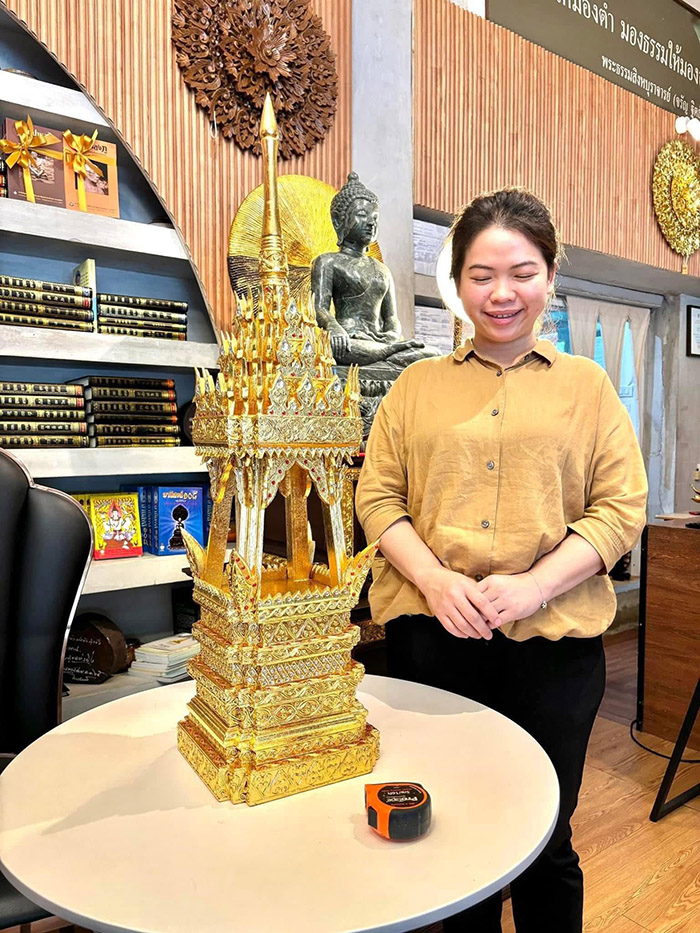 Busabok (Miniature Pavilion) บุษบกไม้สักทอง งานประณีตศิลป์