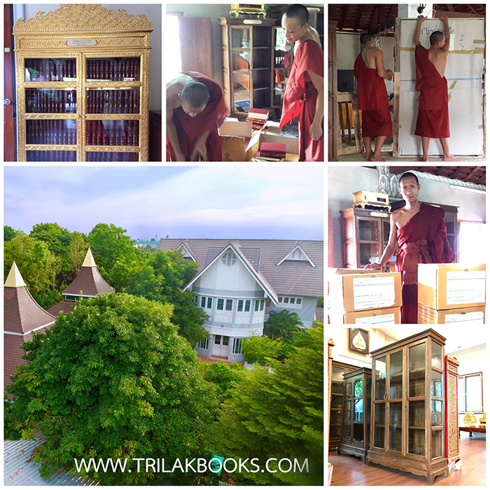 ดำเนินการจัดส่งตู้และหนังสือพระไตรปิฎกถึงที่หมายปลายทาง ส่งให้พระอาจารย์ถึงที่วัด ตามที่เจ้าภาพมอบหมายหน้าที่ให้ศูนย์หนังสือเป็นผู้จัดส่งตู้และหนังสือพระไตรปิฎกเรียบร้อยครับ