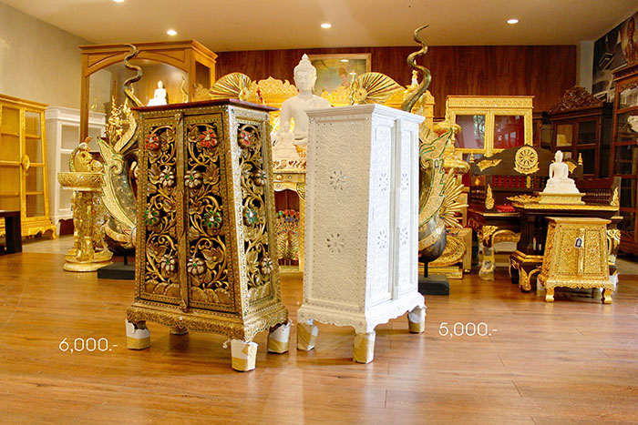 ตู้สำหรับใส่หนังสือธรรมะ ราคา 5000-6000 บาท