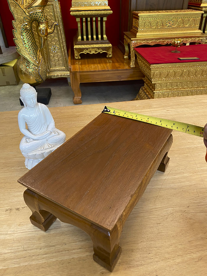 ฐานพระไม้สักหน้ากว้าง10นิ้ว