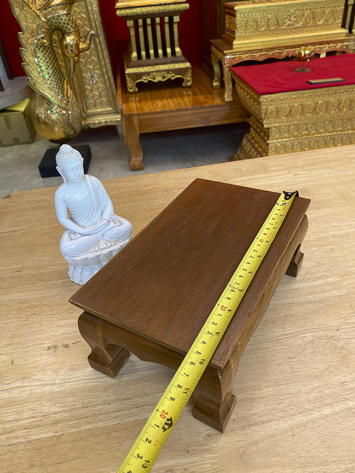 ฐานพระไม้สักหน้ากว้าง10นิ้ว