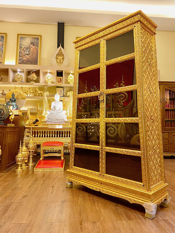 ตู้พระไตรปิฎกไม้สัก ราคา 32000 บาท