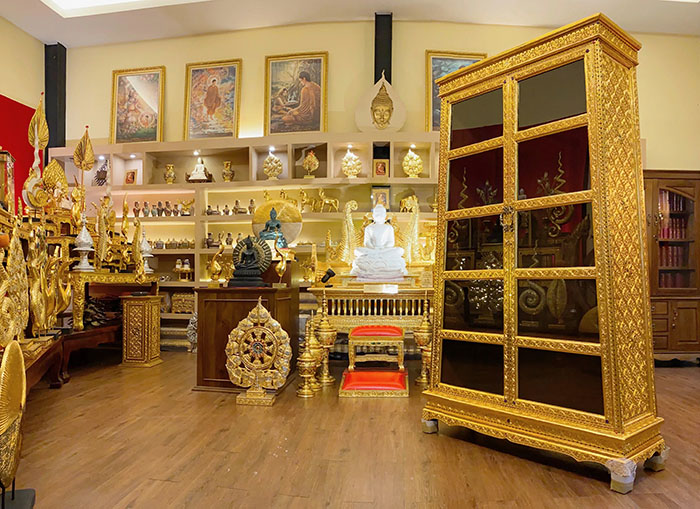ตู้พระไตรปิฎก ไม้สักสำหรับบรรจุพระไตรปิฎก ทรงโบราณ 32000