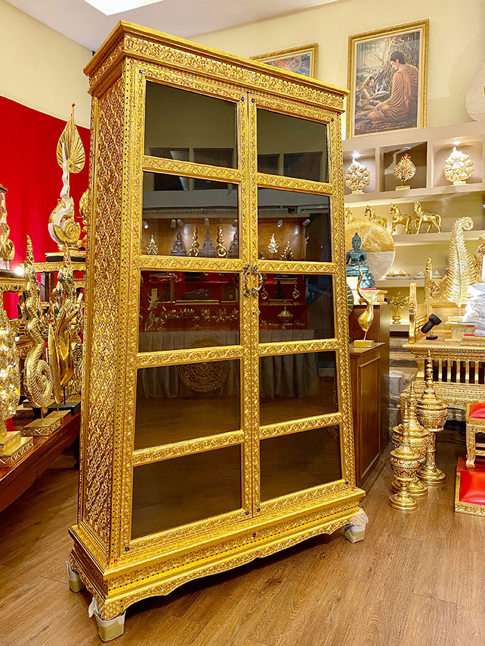 ตู้พระไตรปิฎกไม้สัก ราคา 32000 บาท