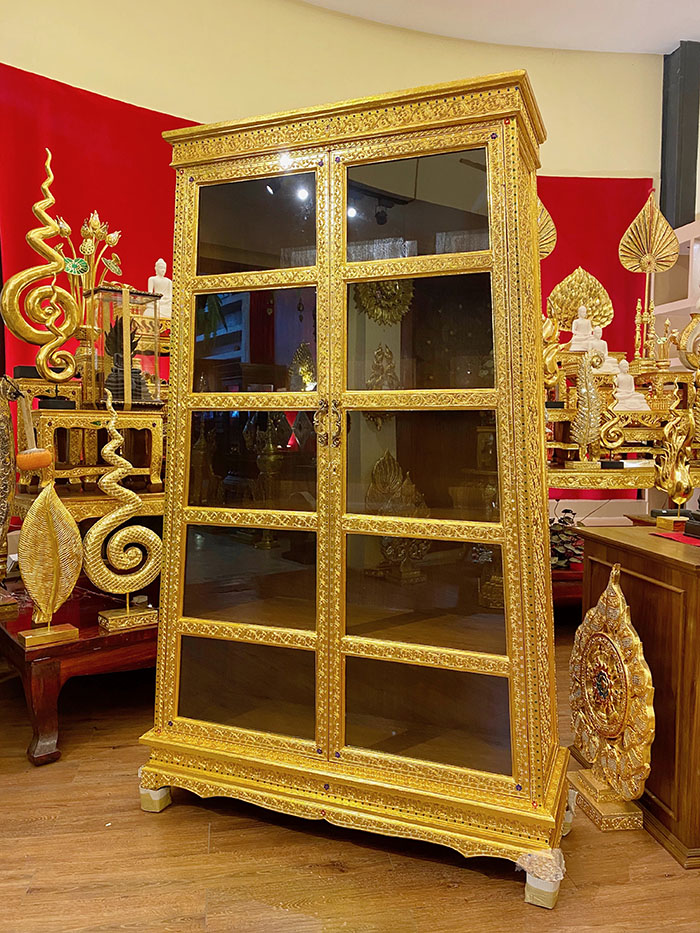 ตู้พระไตรปิฎกไม้สัก ราคา 32000 บาท
