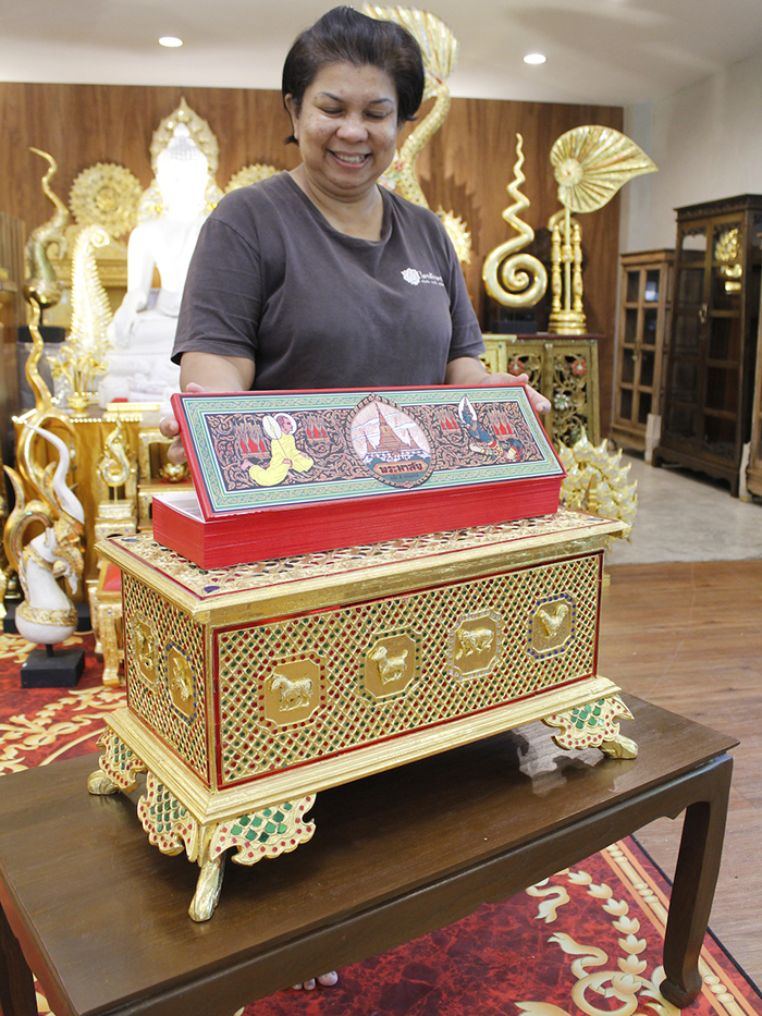 คัมภีร์พระมาลัย ฉบับสมบูรณ์ พร้อมกล่องบรรจุปิดทอง 12 ราศี